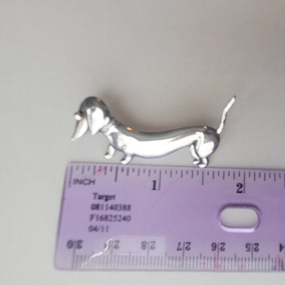 Dachshund Weenie Dog Sterling Pin Silver Doxie Dog Parra Mexico - Picture 3 of 10